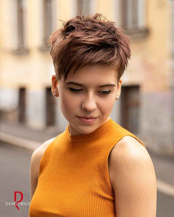 pixie cut styles colors women pinterest