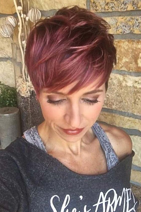 pixie cut styles colors women pinterest