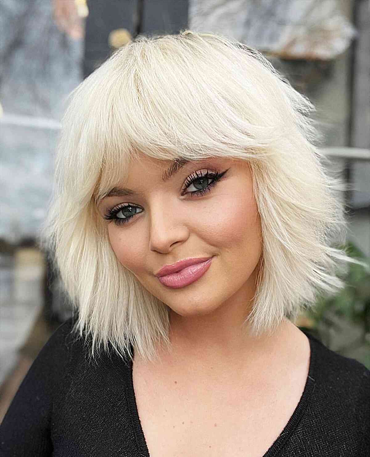 short haircuts with bangs