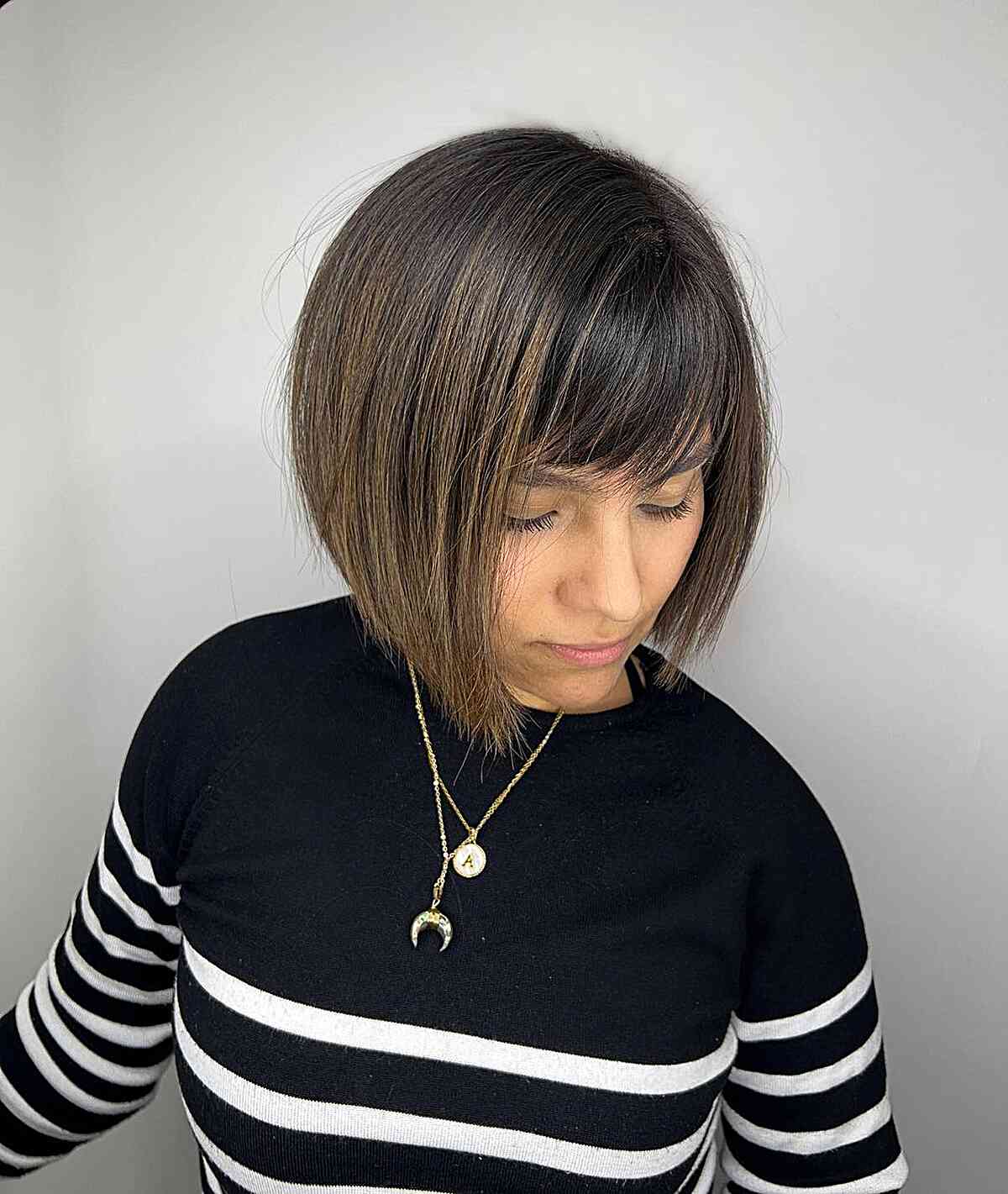 short haircuts with bangs