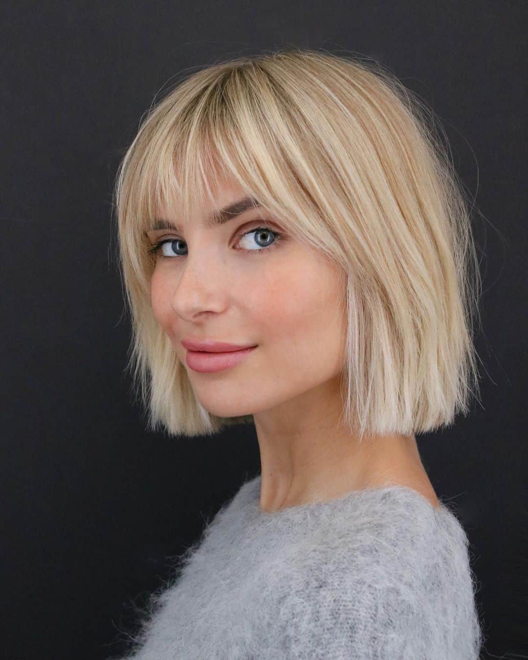 short haircuts with bangs