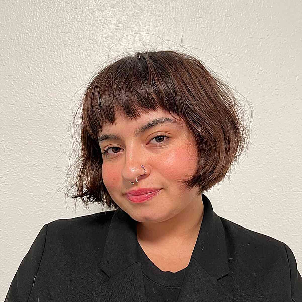 short haircuts with bangs