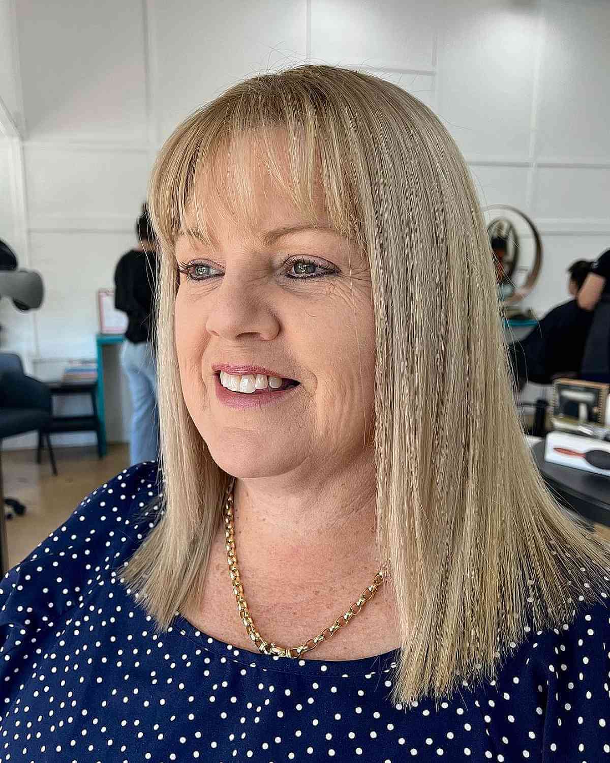 wispy bangs, face shape, hairstyles women pinterest