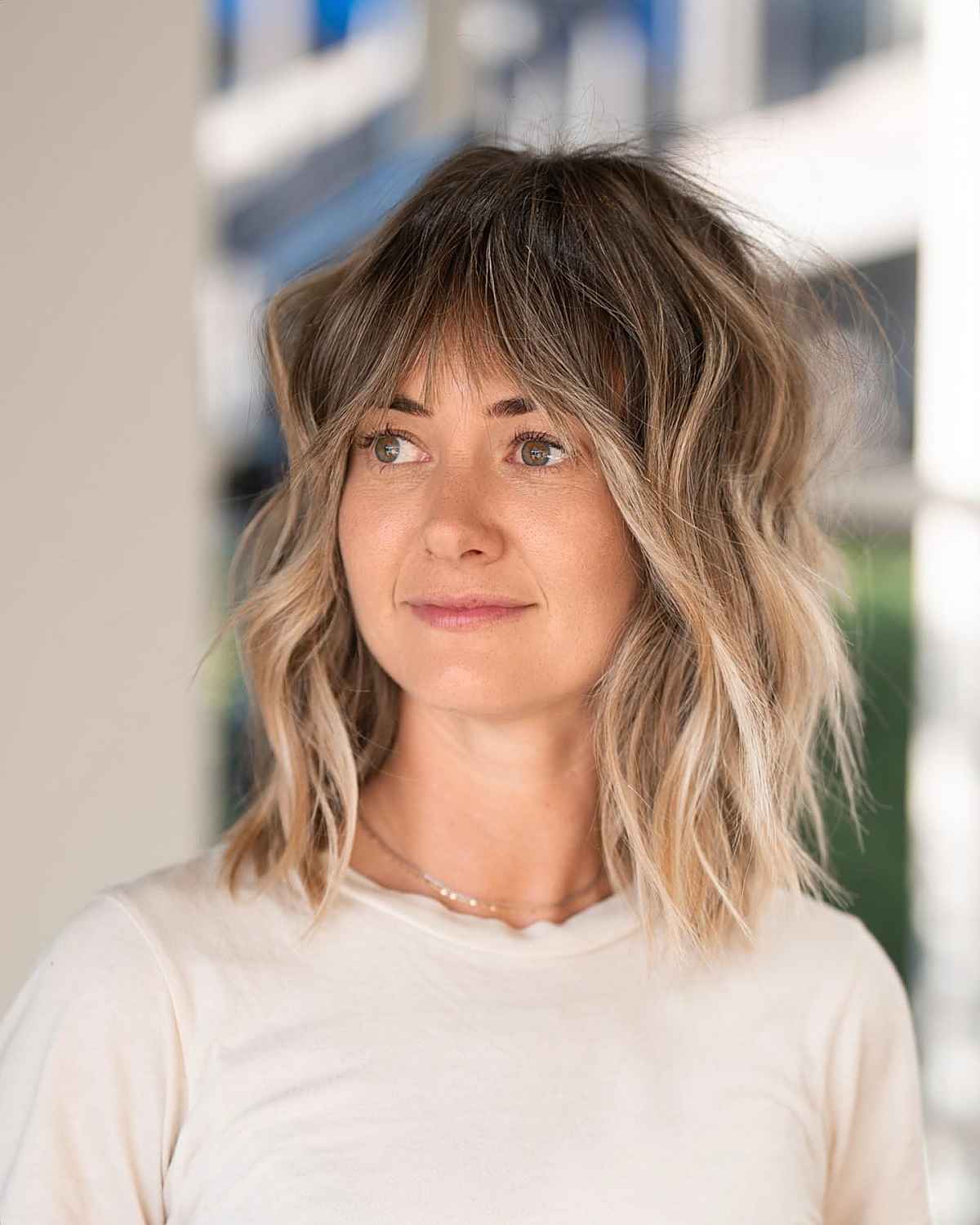wispy bangs, face shape, hairstyles women pinterest