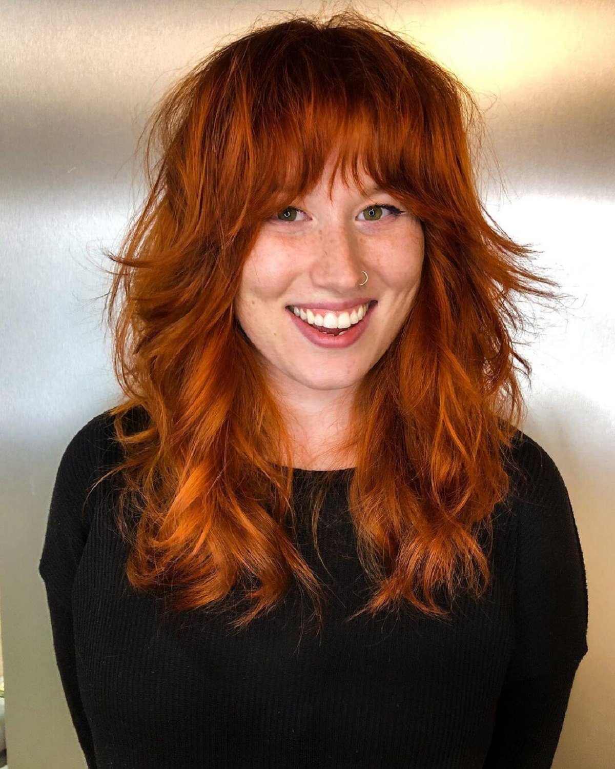 wispy bangs, face shape, hairstyles women pinterest