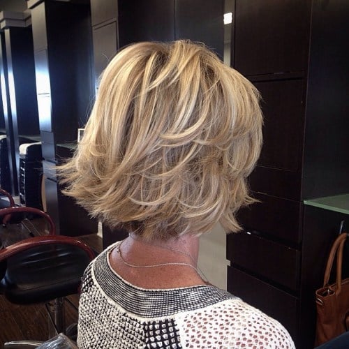Youthful look with flirty layered bob