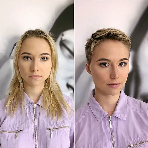 hair transformation, hair makeovers, before and after, long to short hair