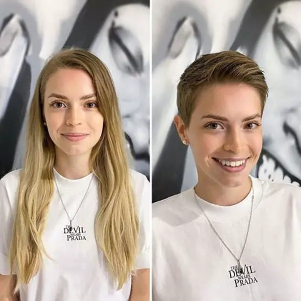 hair transformation, hair makeovers, before and after, long to short hair