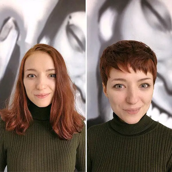 hair transformation, hair makeovers, before and after, long to short hair