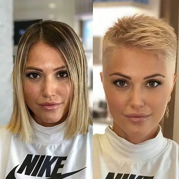 hair transformation, hair makeovers, before and after, long to short hair
