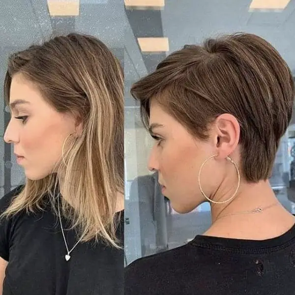 hair transformation, hair makeovers, before and after, long to short hair