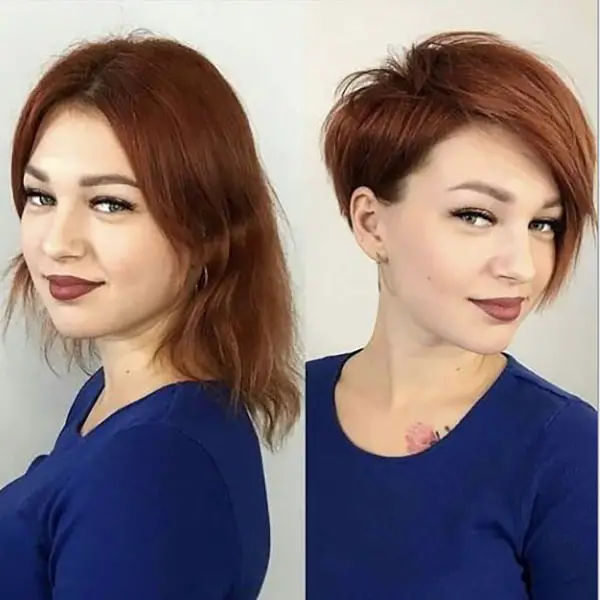 hair transformation, hair makeovers, before and after, long to short hair