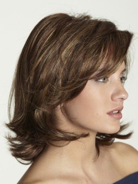 Medium Length Layered Hairstyles Women Pinterest