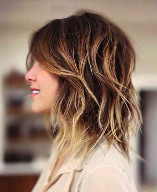 Medium Length Layered Hairstyles Women Pinterest