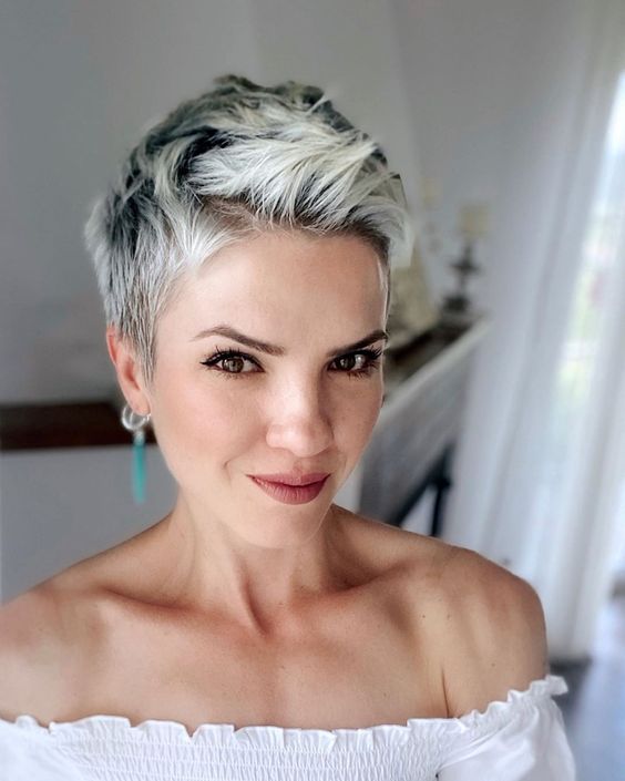 Short Grey Haircuts Women Pinterest