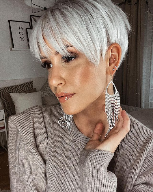 Short Grey Haircuts Women Pinterest