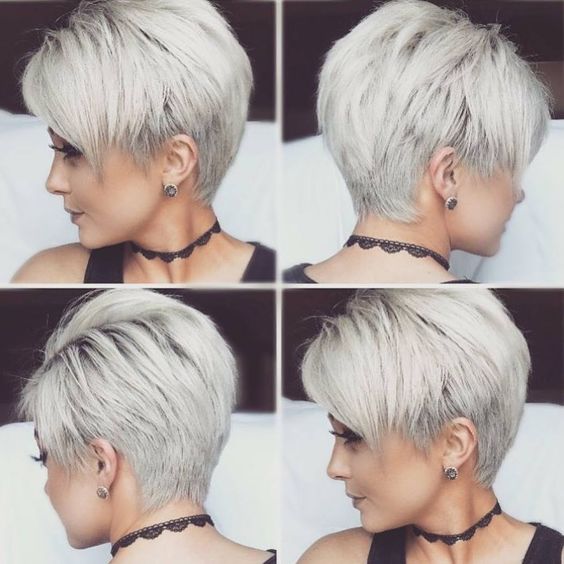 Short Grey Haircuts Women Pinterest