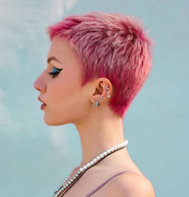 Short Pink Hair Color Inspirations