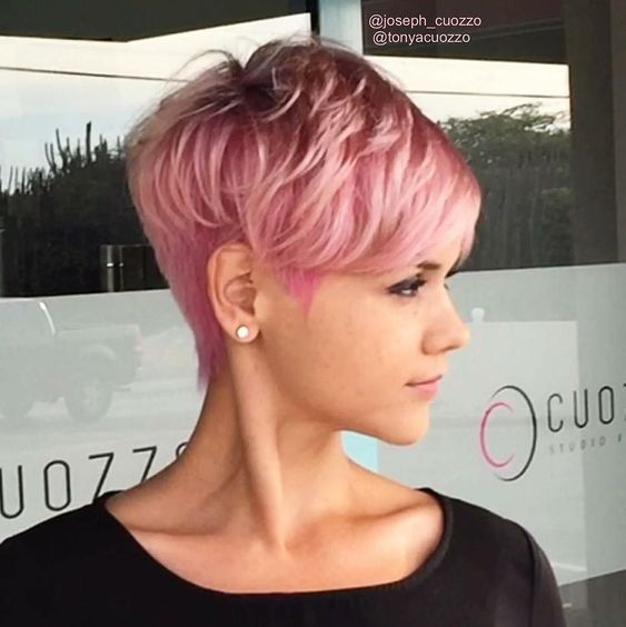 Short Pink Hair Color Inspirations
