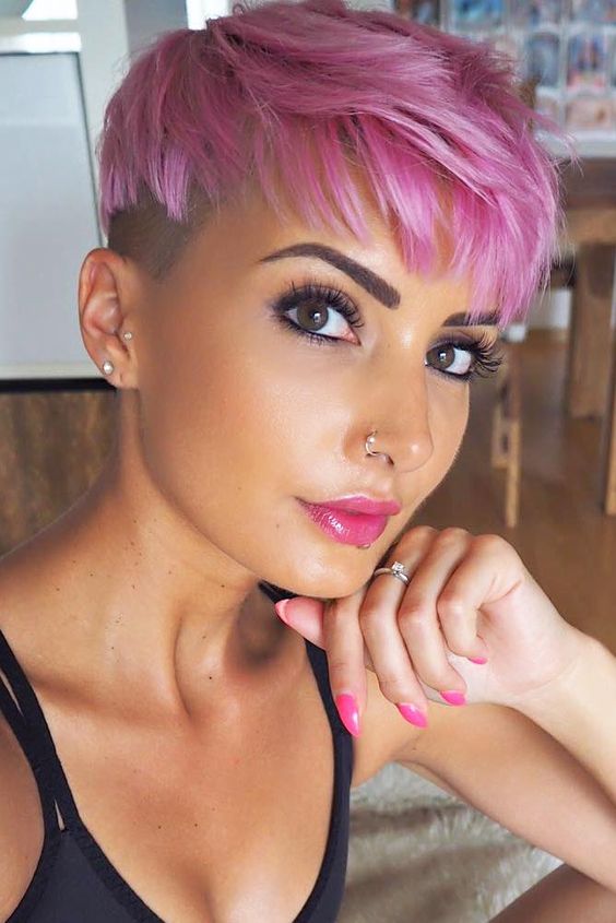 Short Pink Hair Color Inspirations