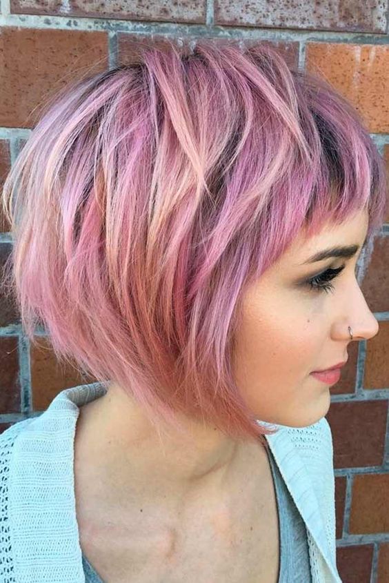 Short Pink Hair Color Inspirations