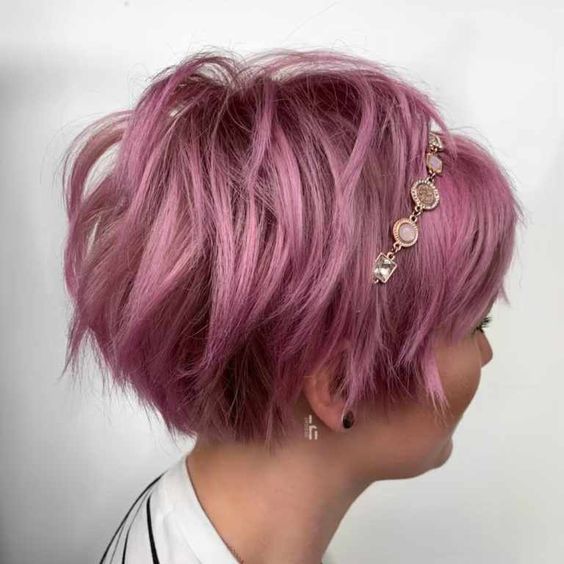 Short Pink Hair Color Inspirations