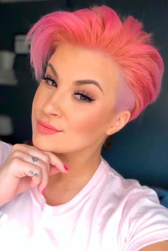 Short Pink Hair Color Inspirations