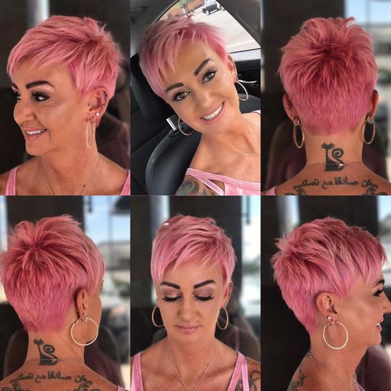 Short Pink Hair Color Inspirations
