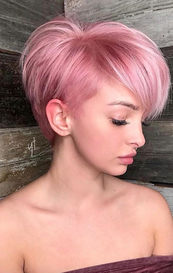 Short Pink Hair Color Inspirations