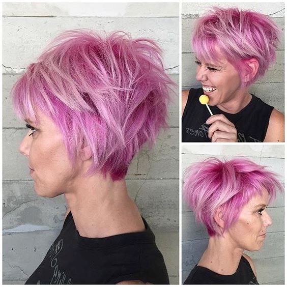 Short Pink Hair Color Inspirations
