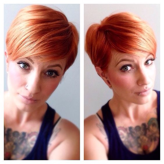 copper short hair trends
