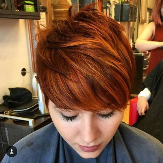 copper short hair trends