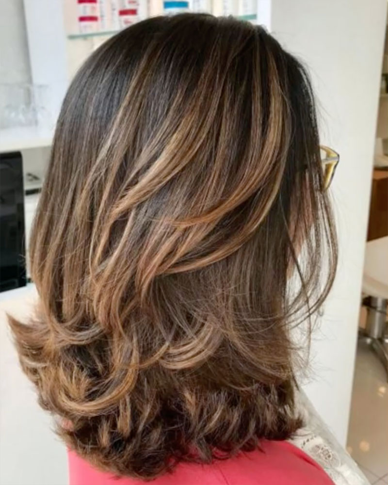 medium layered haircuts