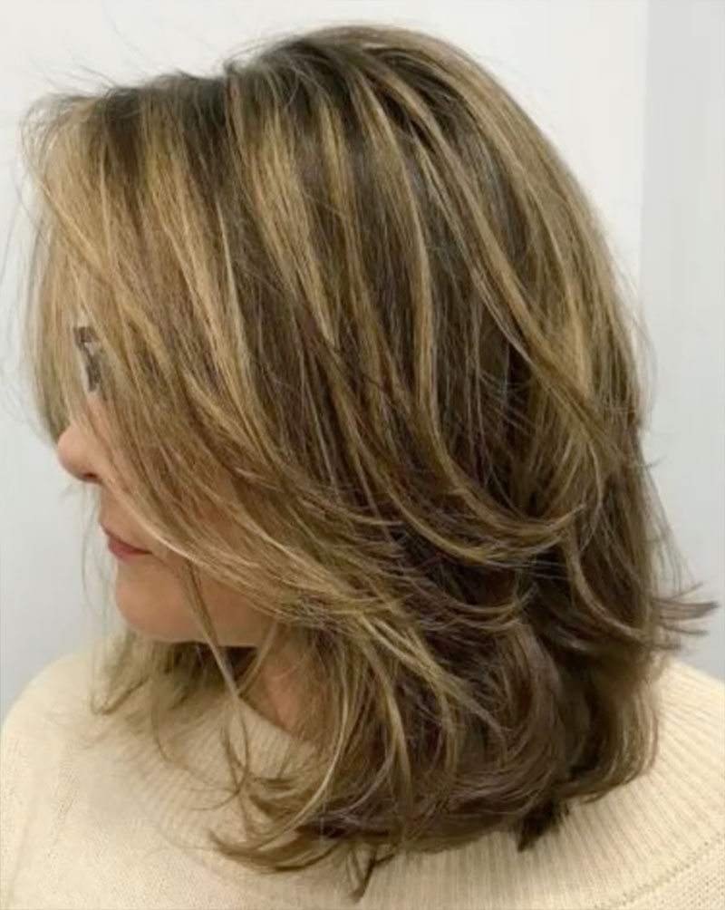 medium layered haircuts