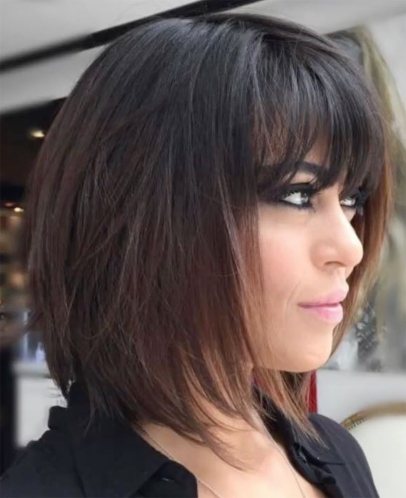 medium layered haircuts