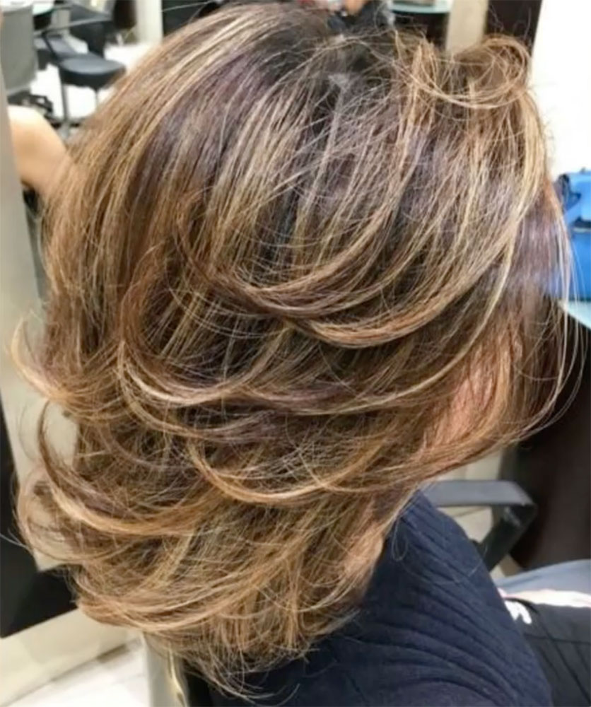 medium layered haircuts