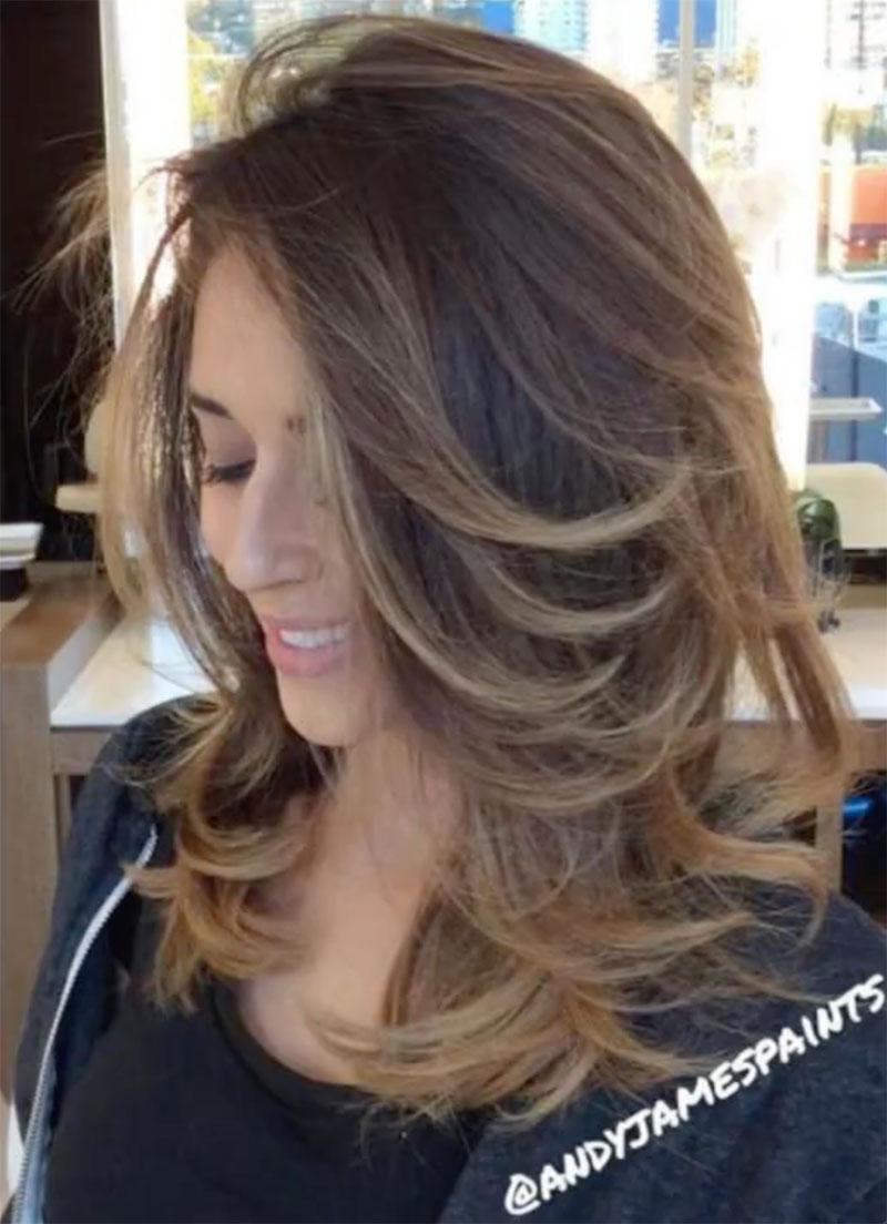 medium layered haircuts