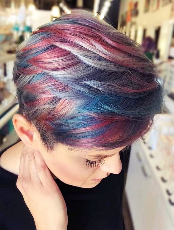 Multi-Toned Short Hair Color Ideas