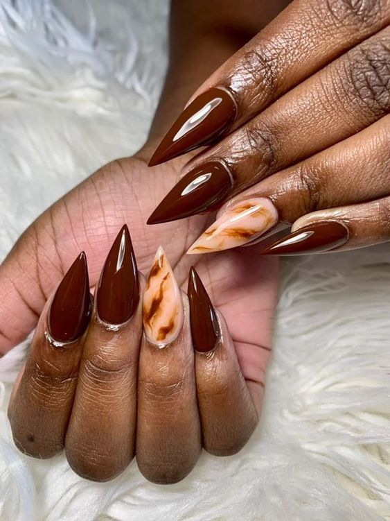 Brown Nail Designs