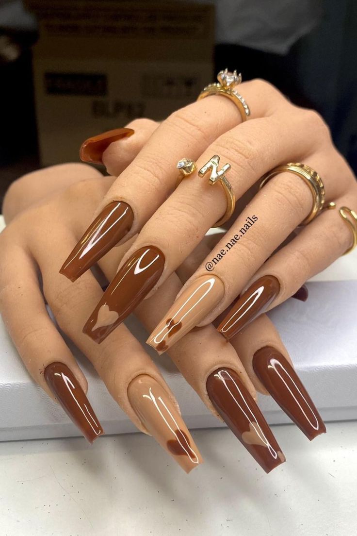 Brown Nail Designs