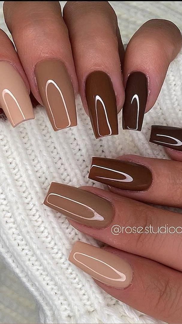 Brown Nail Designs