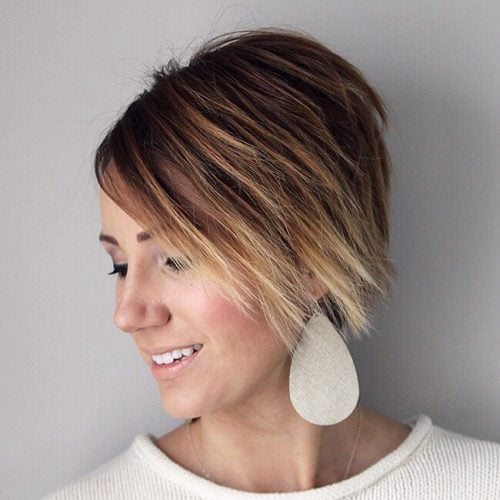 Dark Short Haircut Ideas Pinterest