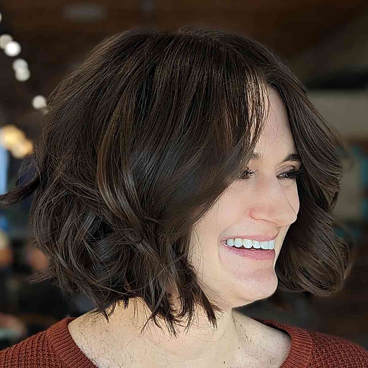 Dark Short Haircut Ideas Pinterest