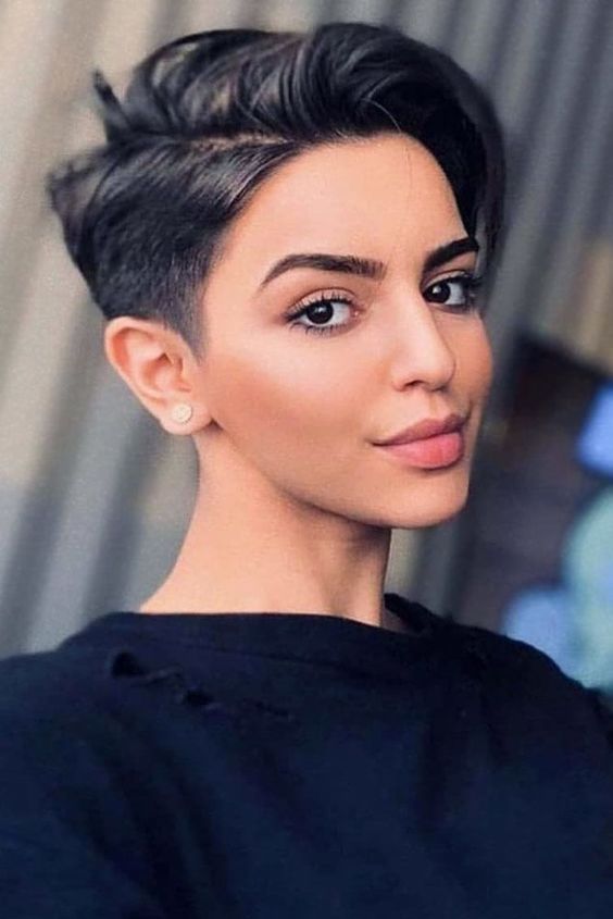 Dark Short Haircut Ideas Pinterest