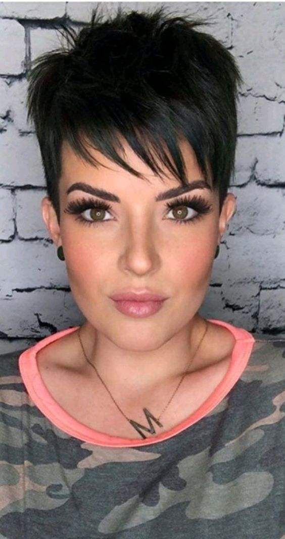 Dark Short Haircut Ideas Pinterest