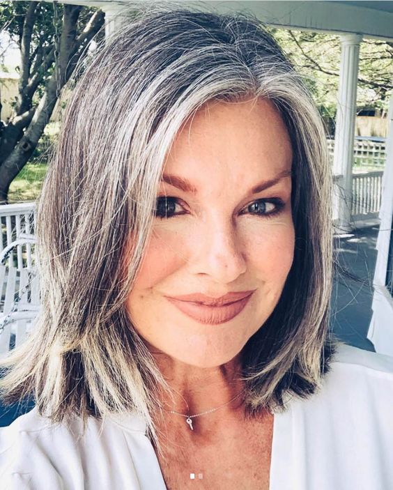 Mid-Length Haircuts for Women Over 50