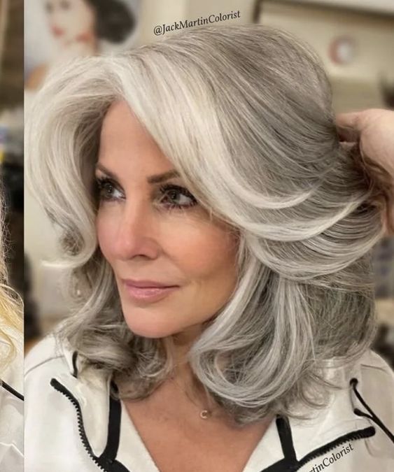 Mid-Length Haircuts for Women Over 50