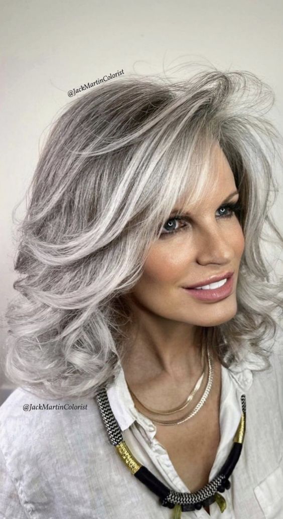 Mid-Length Haircuts for Women Over 50
