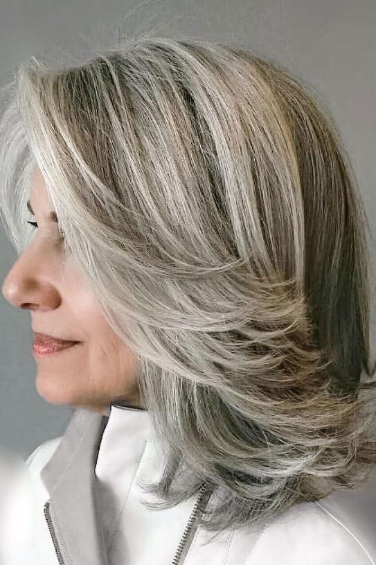 Mid-Length Haircuts for Women Over 50