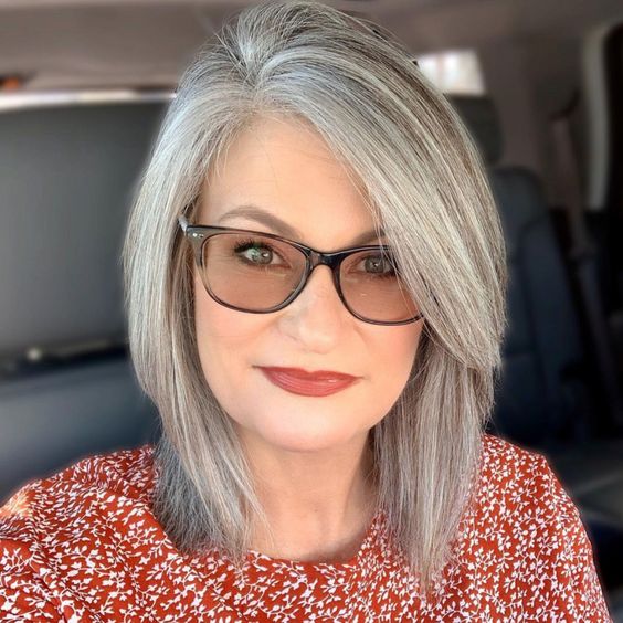 Mid-Length Haircuts for Women Over 50